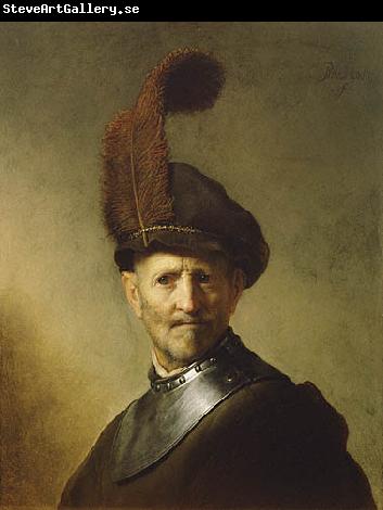 Rembrandt Peale An Old Man in Military Costume